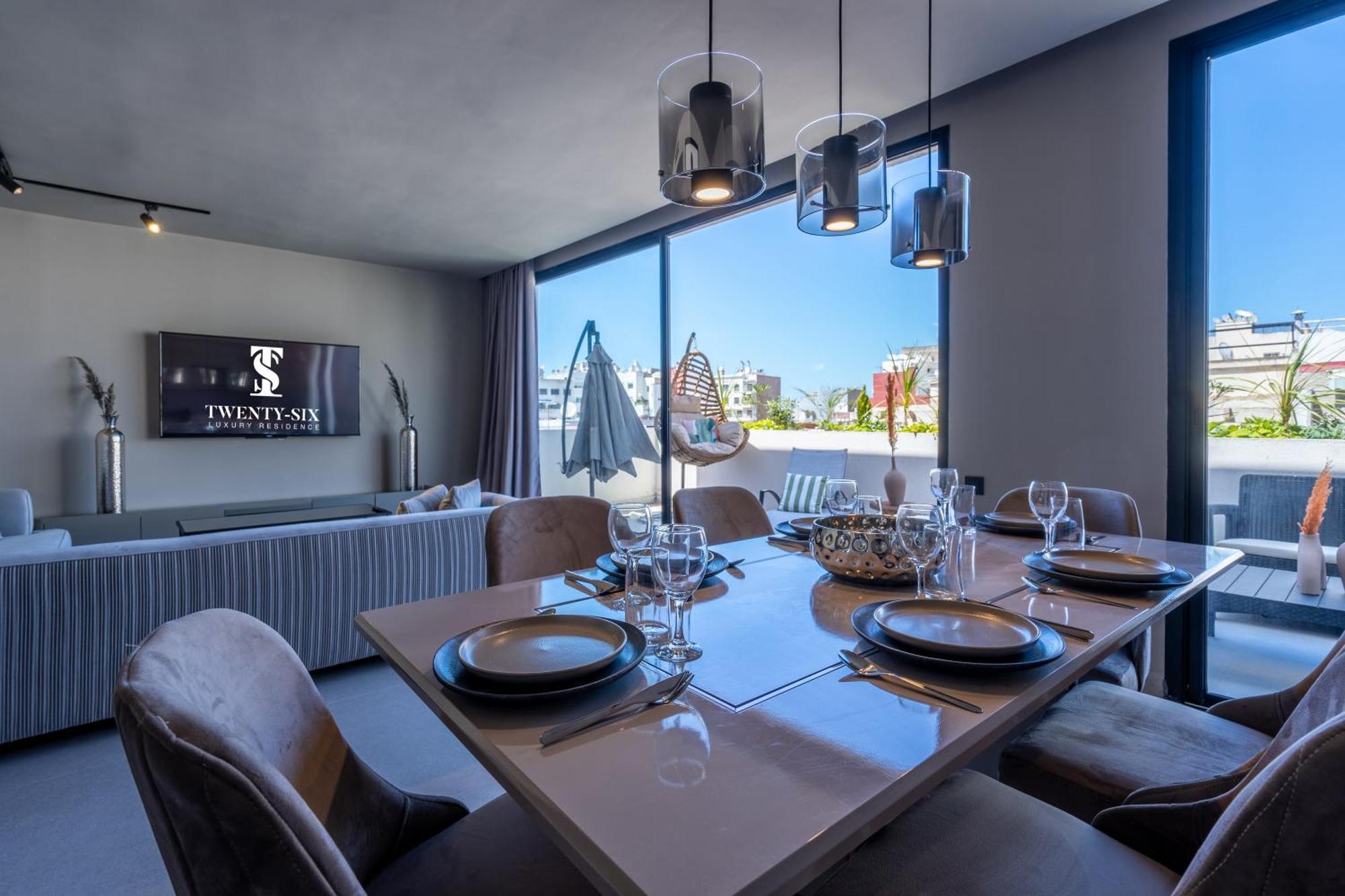 Twenty Six Anfa Luxury By Shortstaycasa-central-parking * Casa Blanca